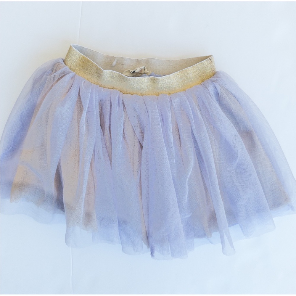 H&M size 2-3 Purple with Gold Sparkle layer Skirt